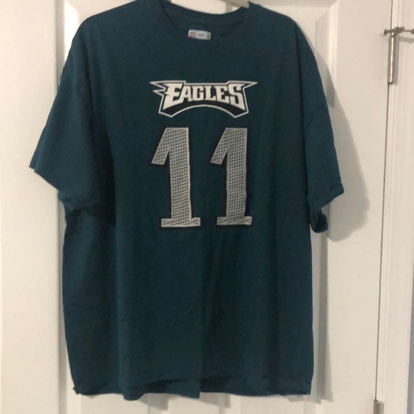 NFL Team Apparel Philadelphia Eagles Wentz Shirt pre owned - Picture 1 of 4
